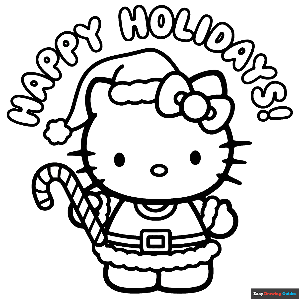 hello kitty coloring book printable