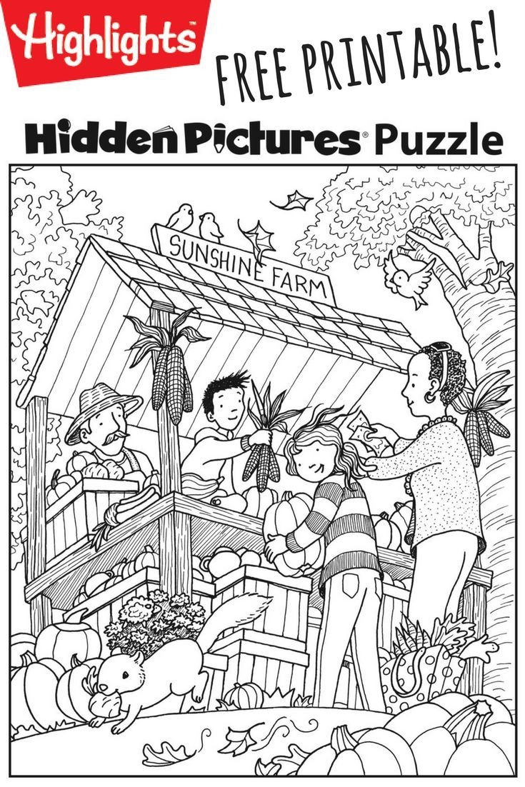 free highlights hidden pictures printable worksheets