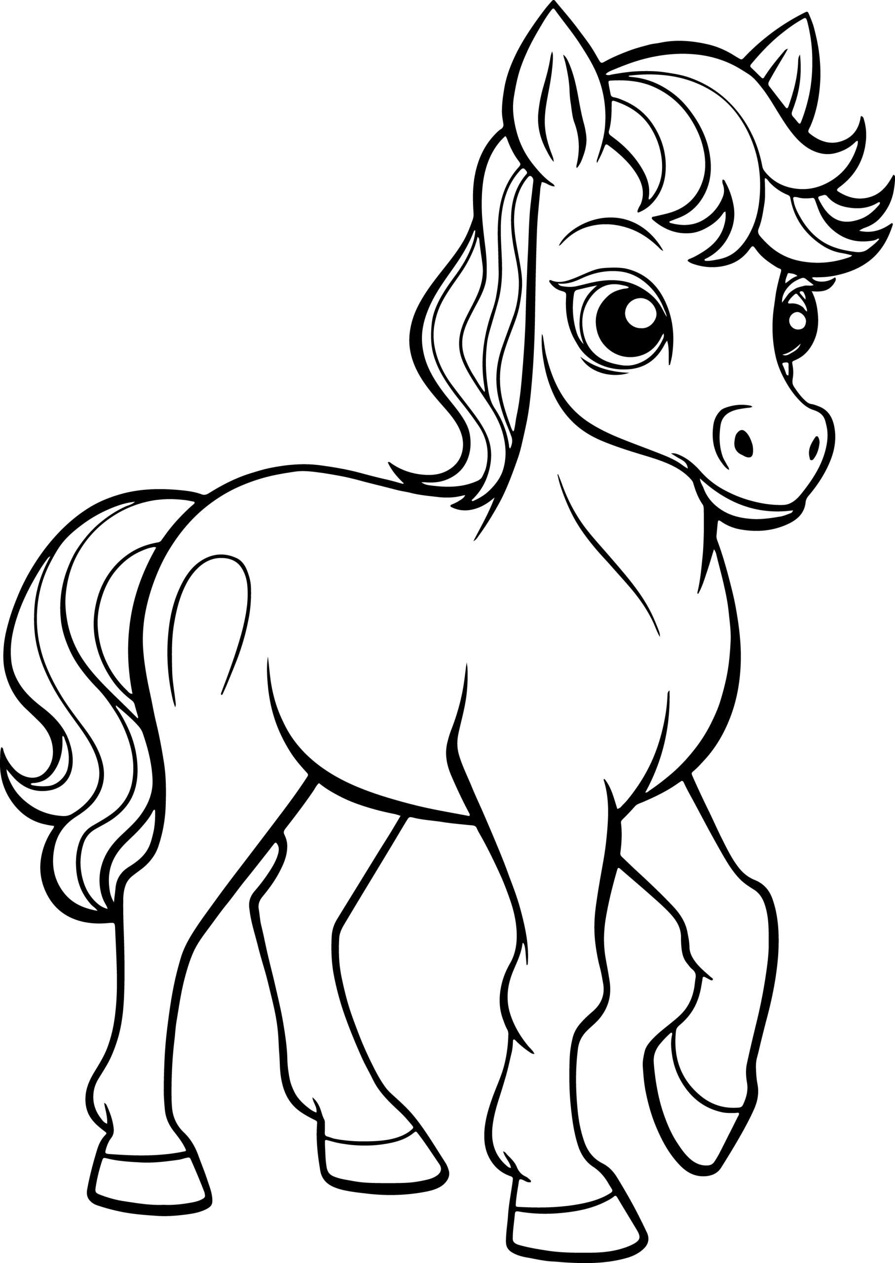 printable horse coloring book