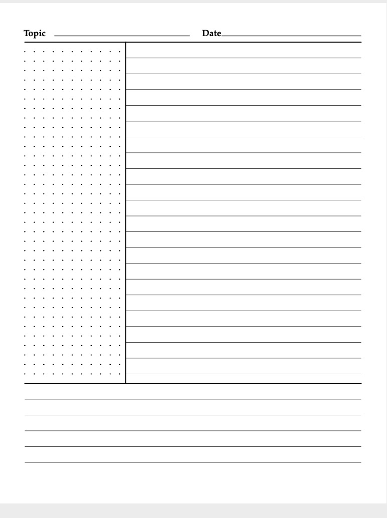 How I Use Cornell Notes Lisa L Spangenberg