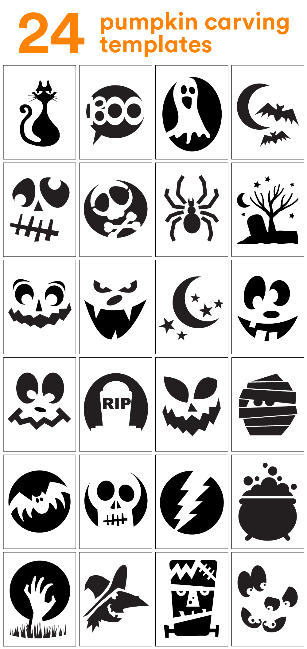 printable pumpkin face template