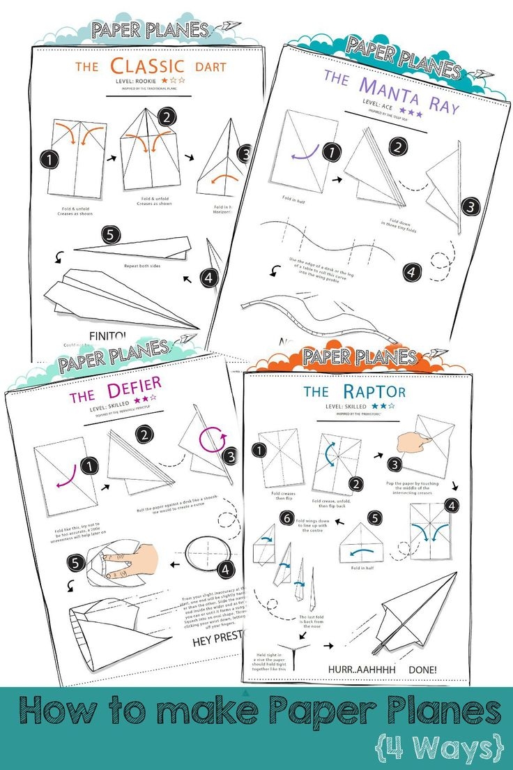 paper plane instructions printable