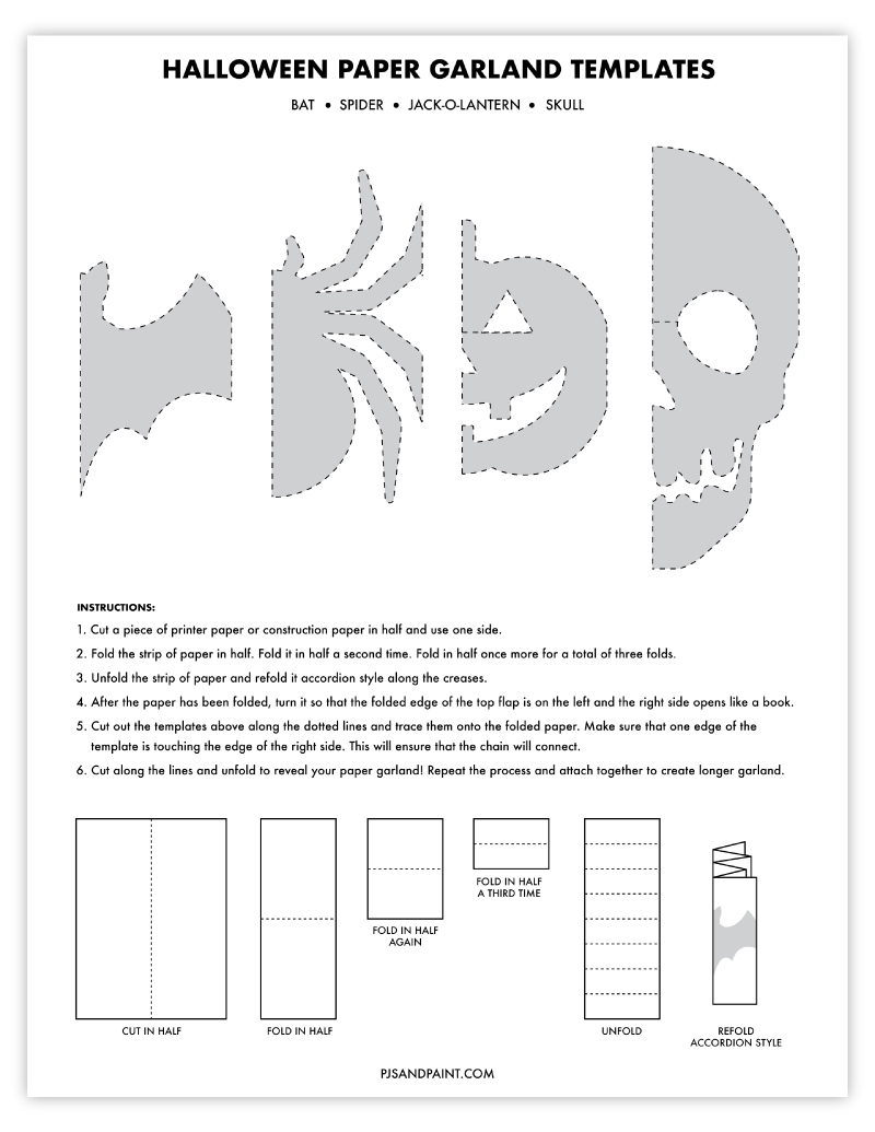 free printable halloween paper crafts templates