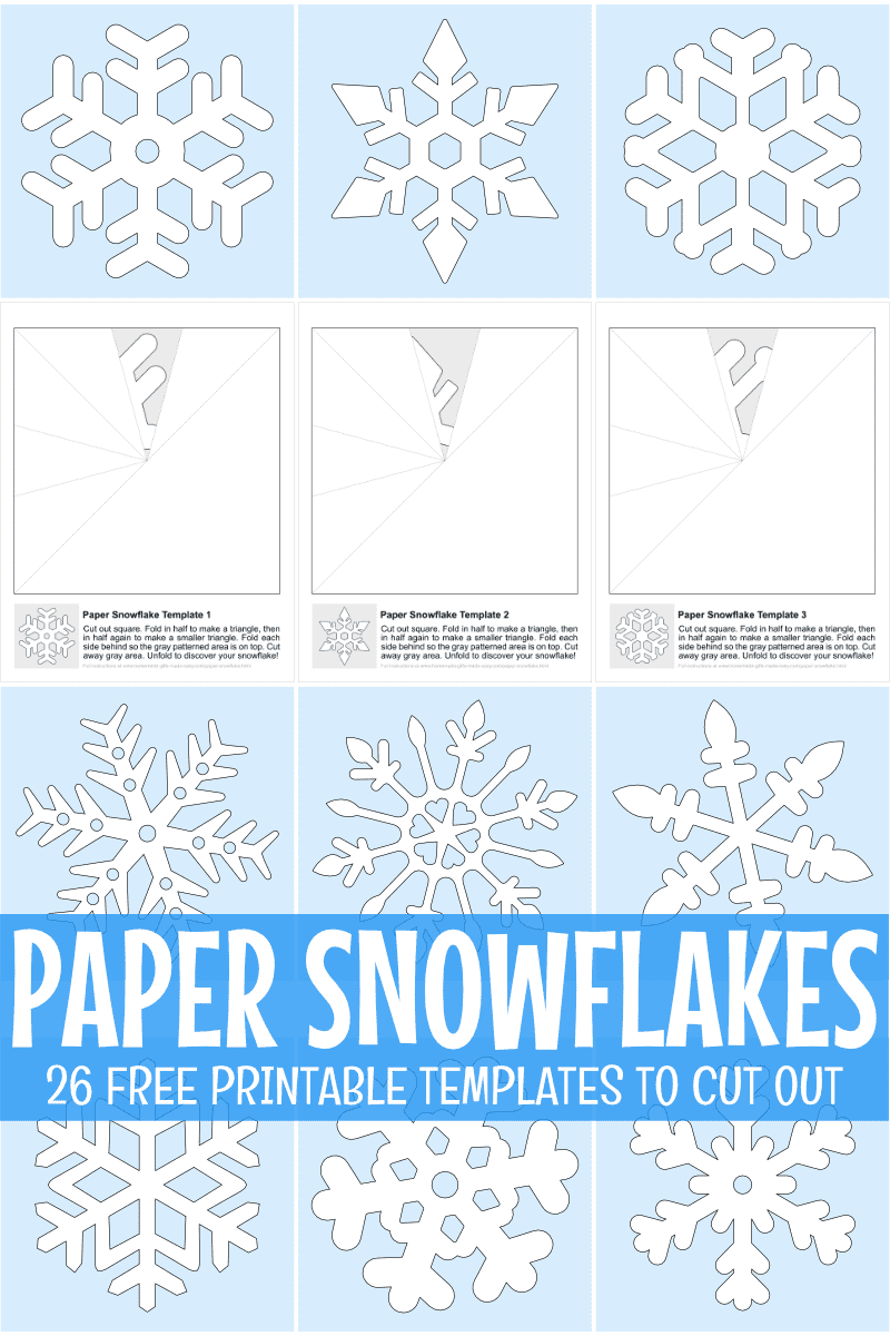 paper snowflake template printable