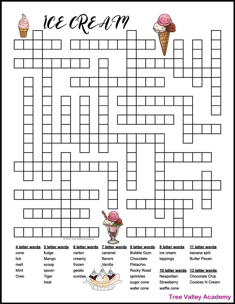 free printable fill in puzzles