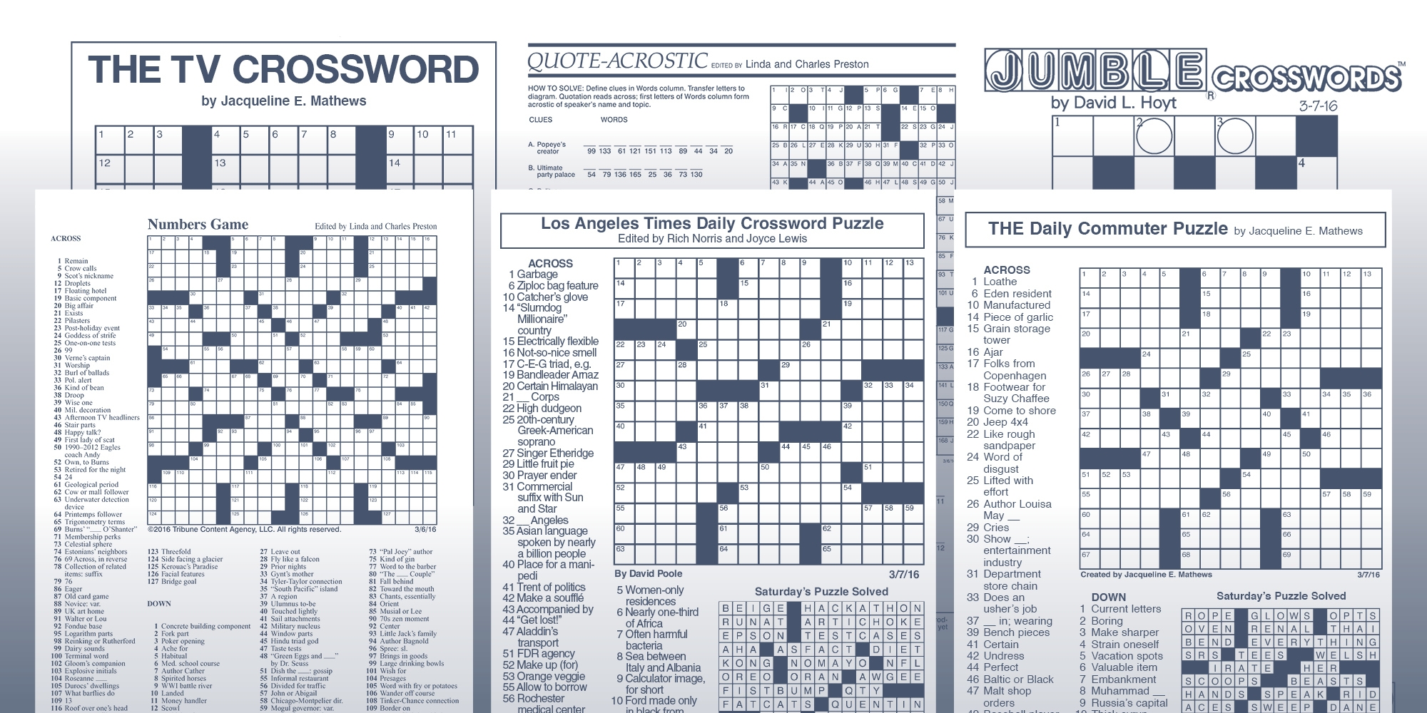 Jacqueline E Mathews Daily Commuter Puzzle Printable Jacqueline E Mathews Daily Commuter Puzzle Printable