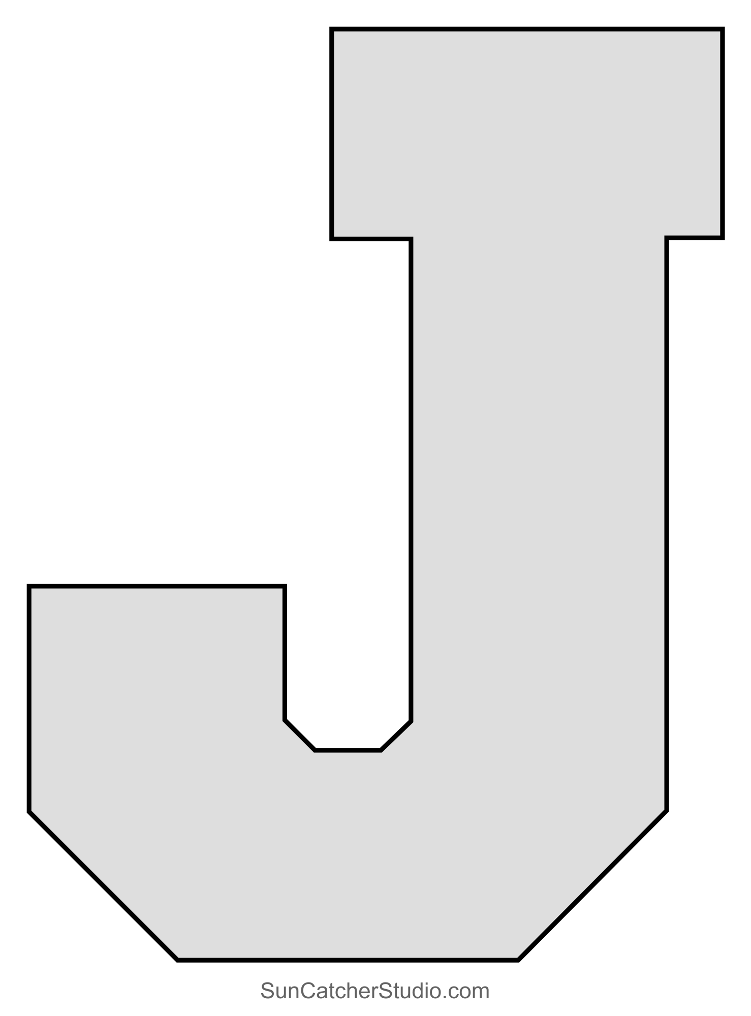 printable letter i template