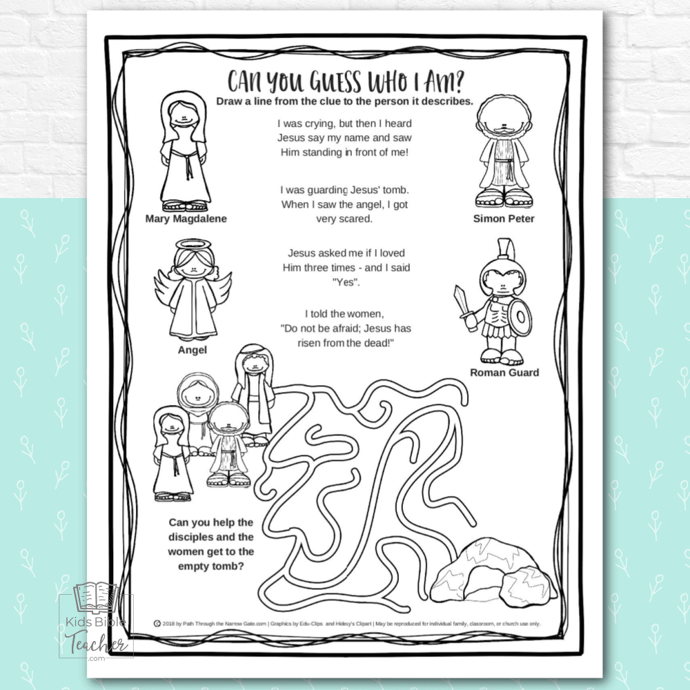 free printable bible activity worksheets
