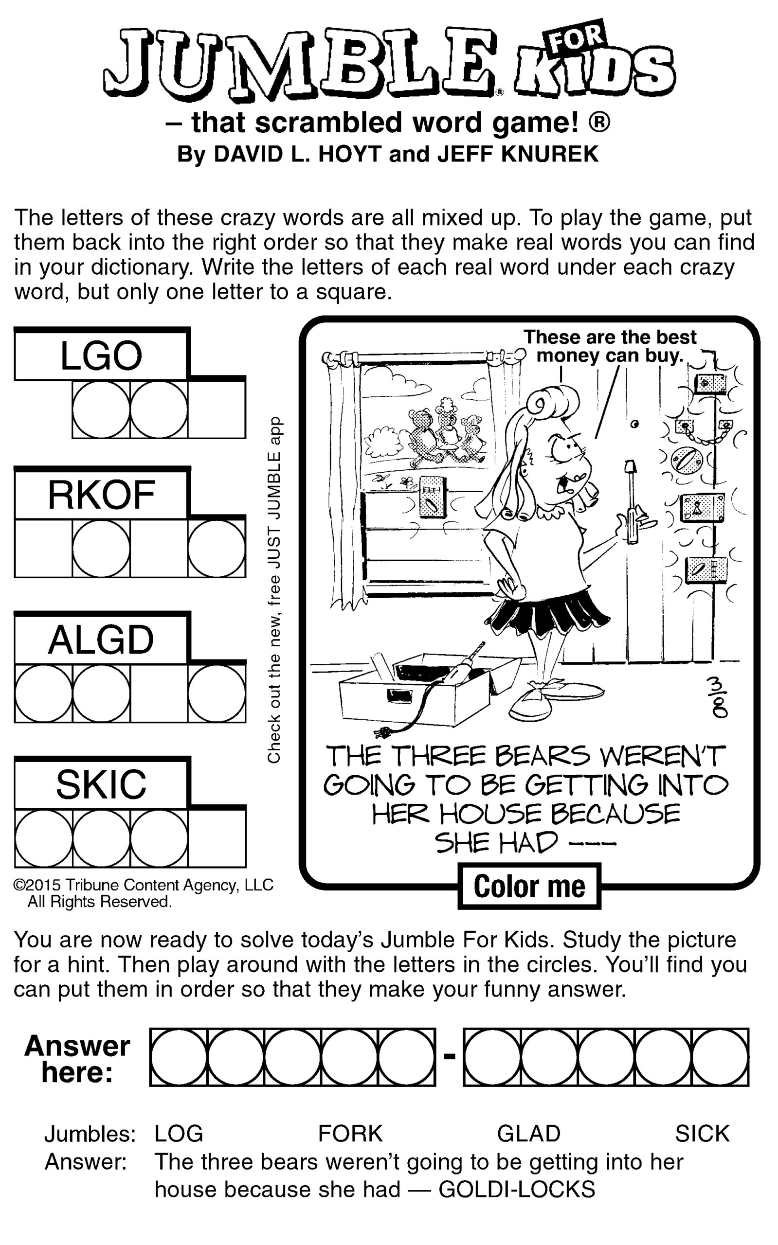 printable jumble puzzle for today