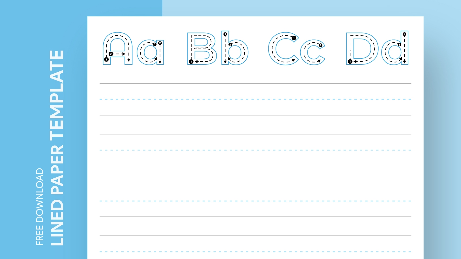 kindergarten writing paper free printable