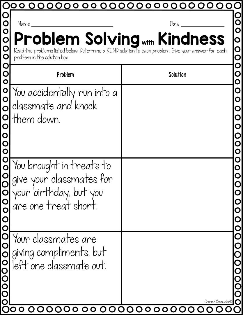 free printable kindness worksheets pdf
