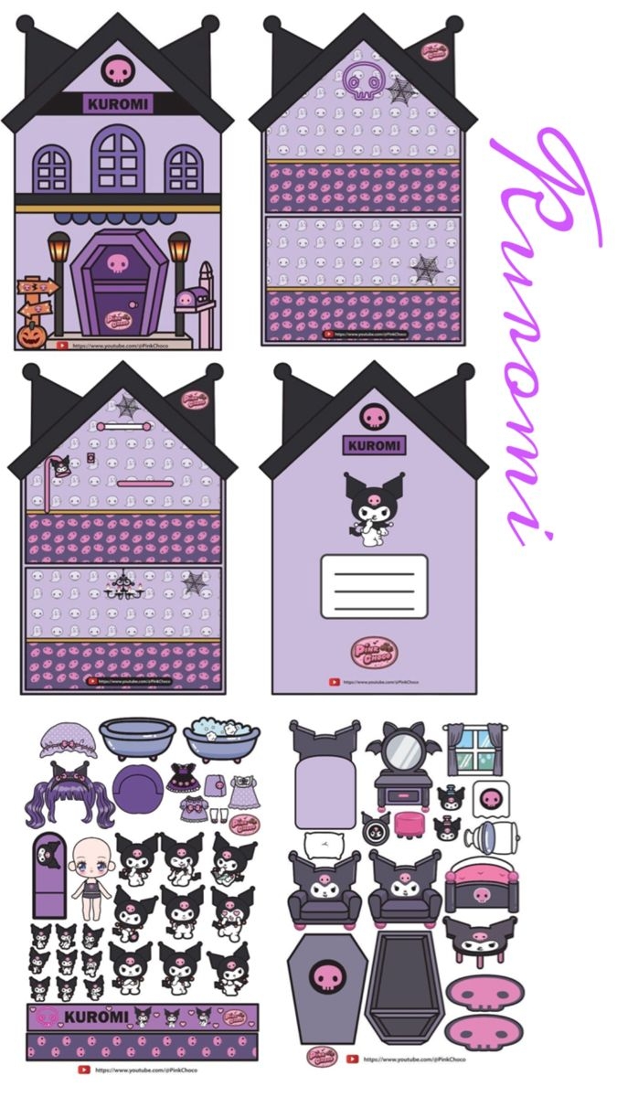 Kuromi Oyuncak Bebek Evi Ka t Oyuncak Bebek Ka t Ev