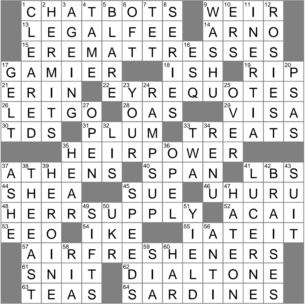 l a times printable crossword puzzles