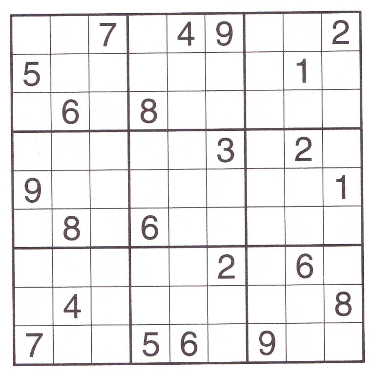 Large Printed Sudoku Puzzles 100 Medium Difficulty Large Print Sudoku Puzzles 9 X 9 Sudoku For Adults