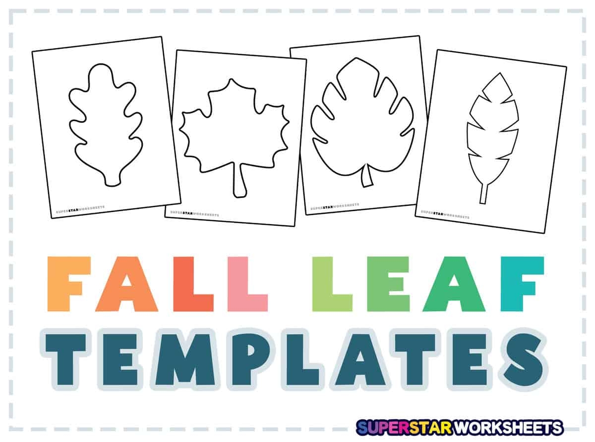 fall leaf template printable