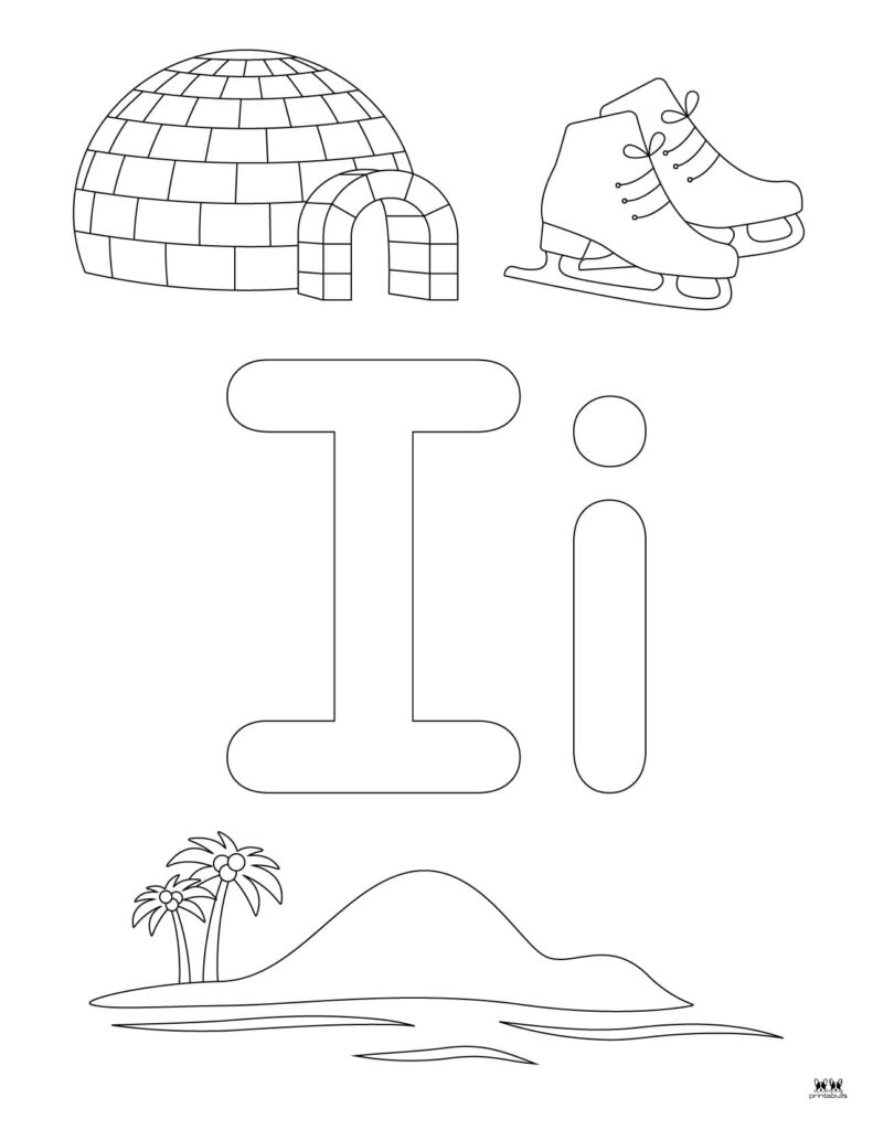 printable letter i worksheets