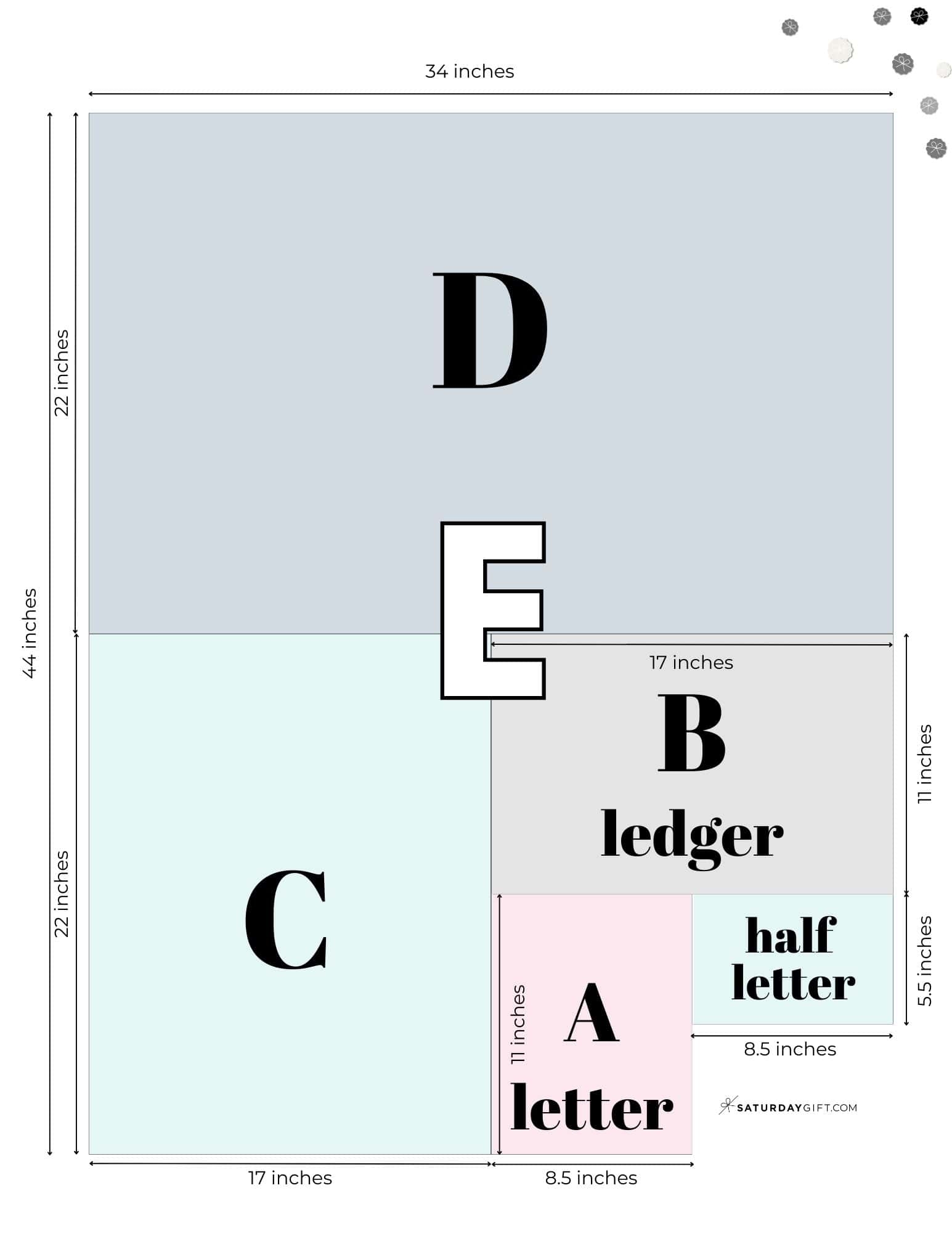 printable paper sizes