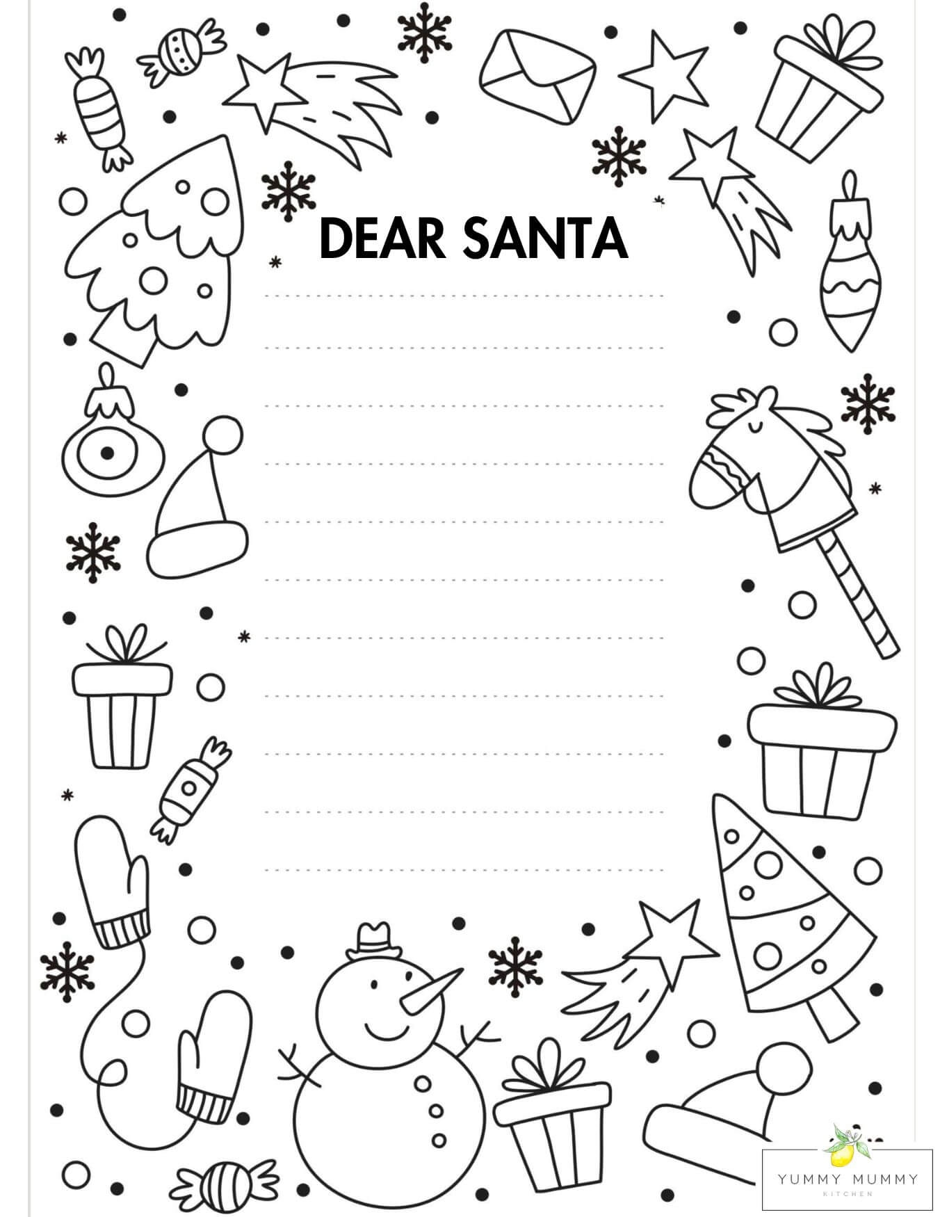 father christmas template printable