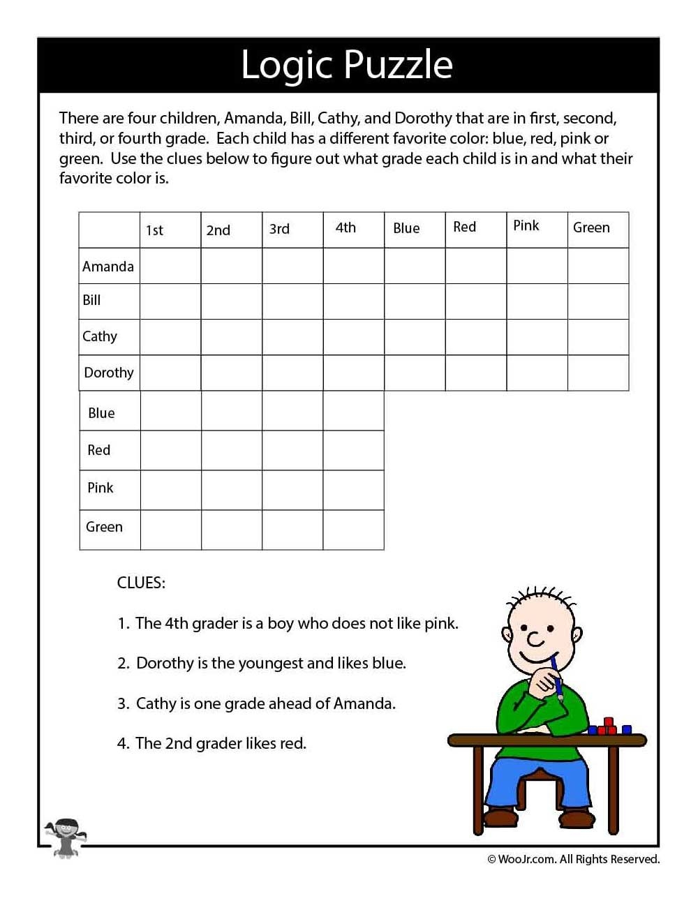 Leveled Logic Puzzle Bundle Made By Teachers Leveled Logic Puzzle Bundle Made By Teachers