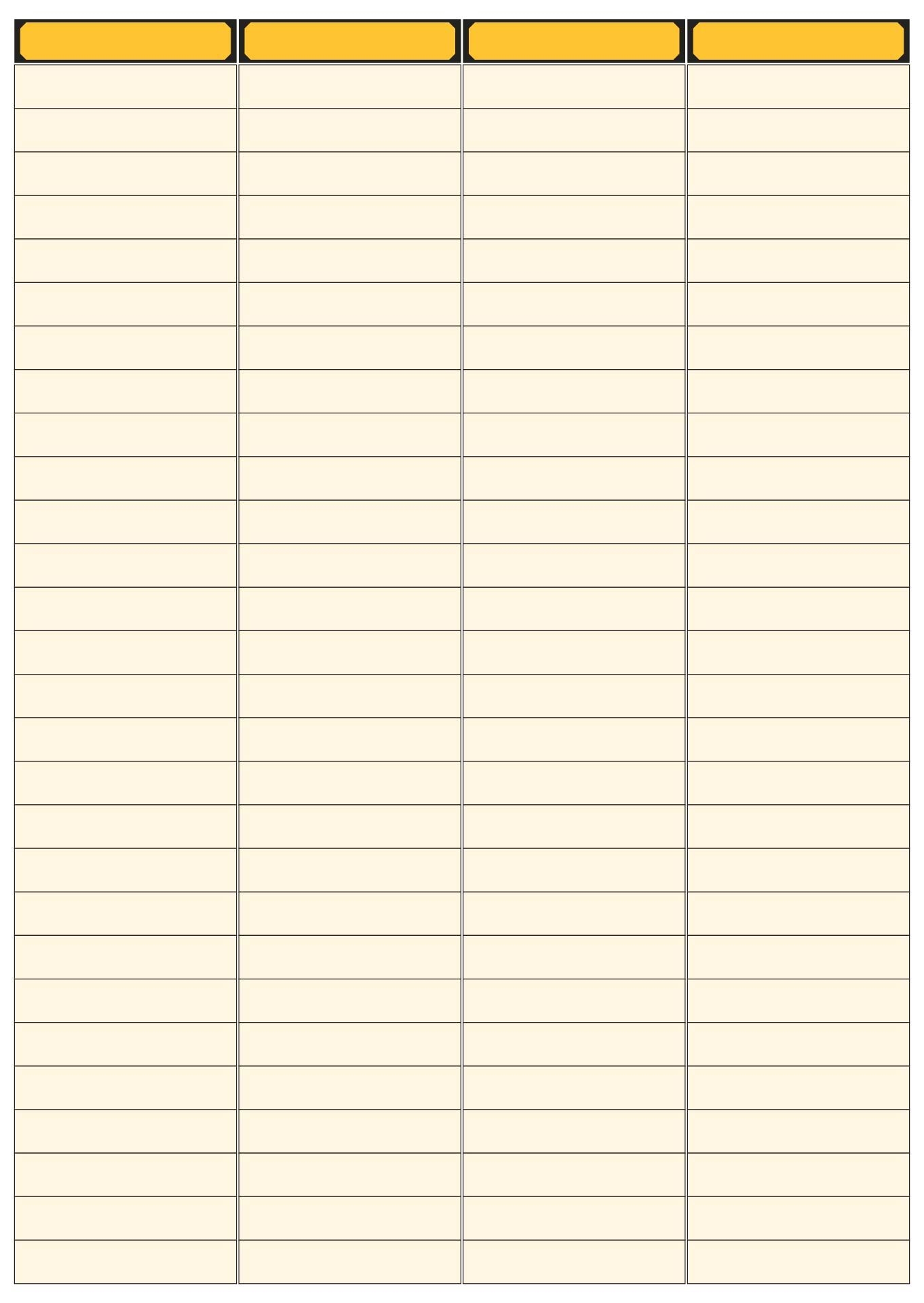 Lined Column Paper Template 13 Free PDF Printables Printablee