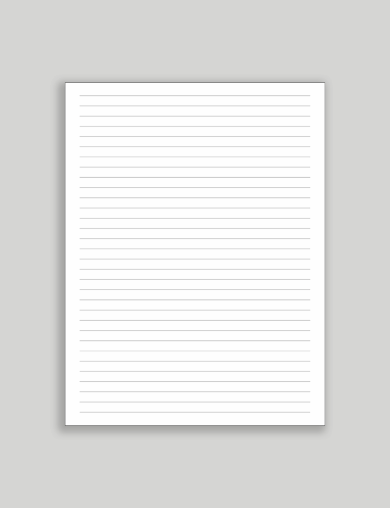 Lined Paper Free Printable PDF Download SortOutMy Life