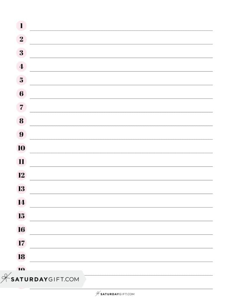 bullet printable paper half sheret