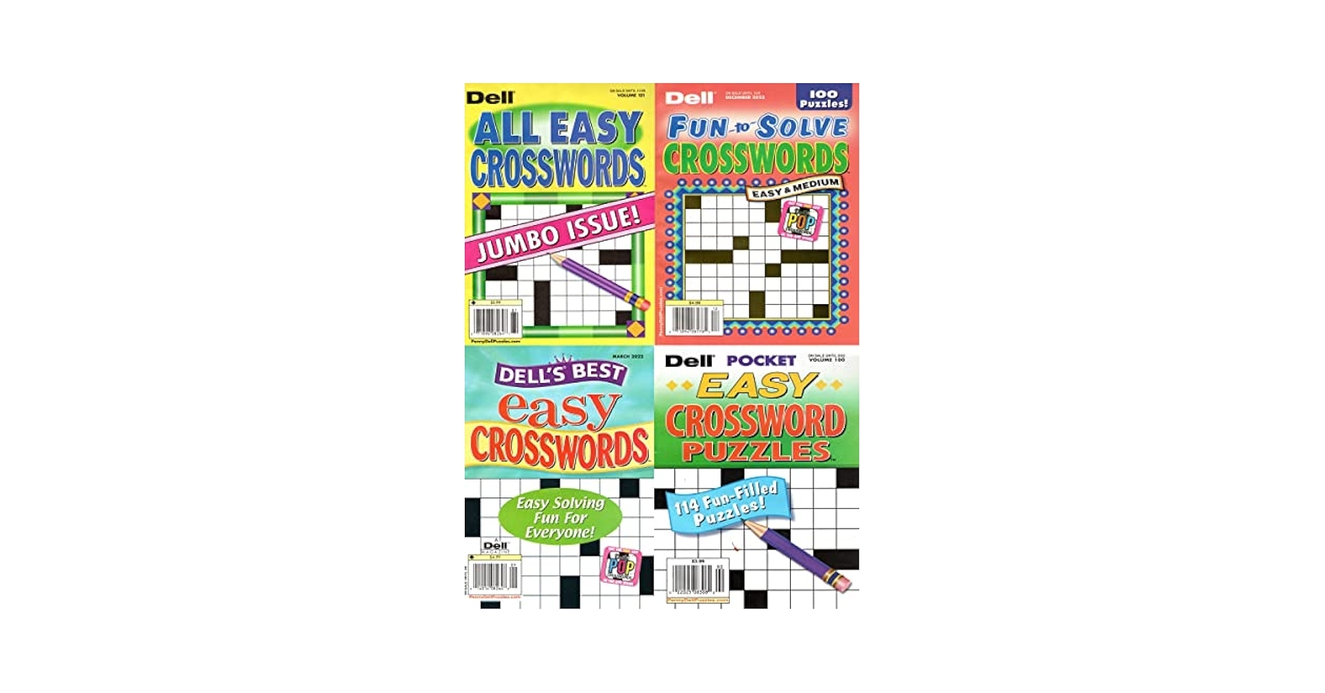 dell easy crossword puzzles printable