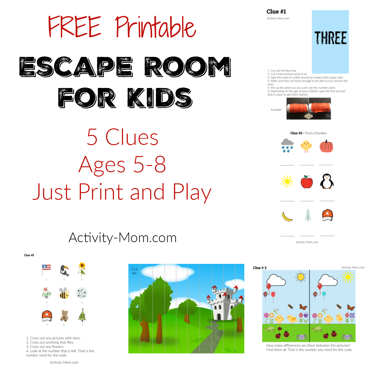 escape room printable puzzles