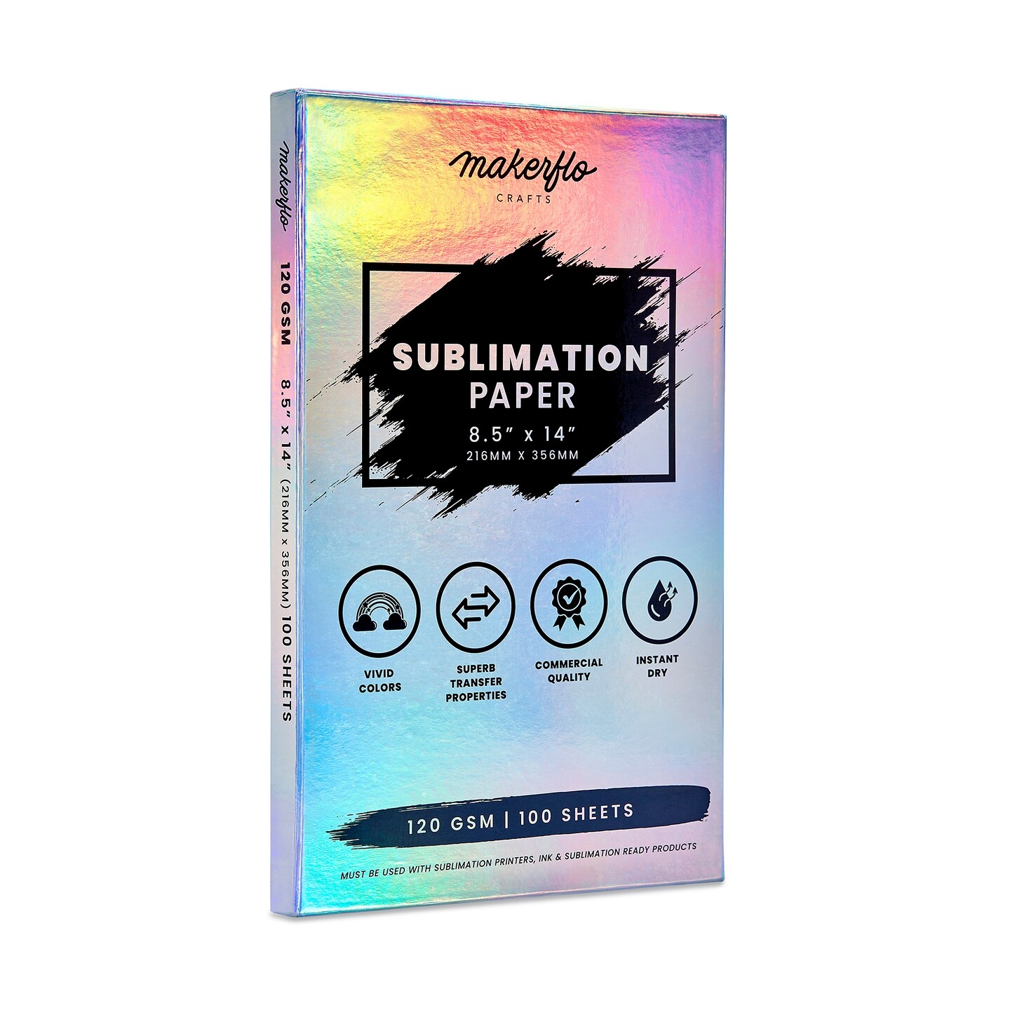 Makerflo Sublimation Paper 8 5 X 14 Inches 100 Sheets Heat Transfer Paper For Tumblers T Shirts Phone Cases Mugs Printable Stickers Gifting Christmas DIY Enthusiast Michaels Makerflo Sublimation Paper 8 5 X 14 Inches 100 Sheets Heat Transfer Paper For Tumblers T Shirts Phone Cases Mugs Printable Stickers Gifting Christmas DIY Enthusiast Michaels