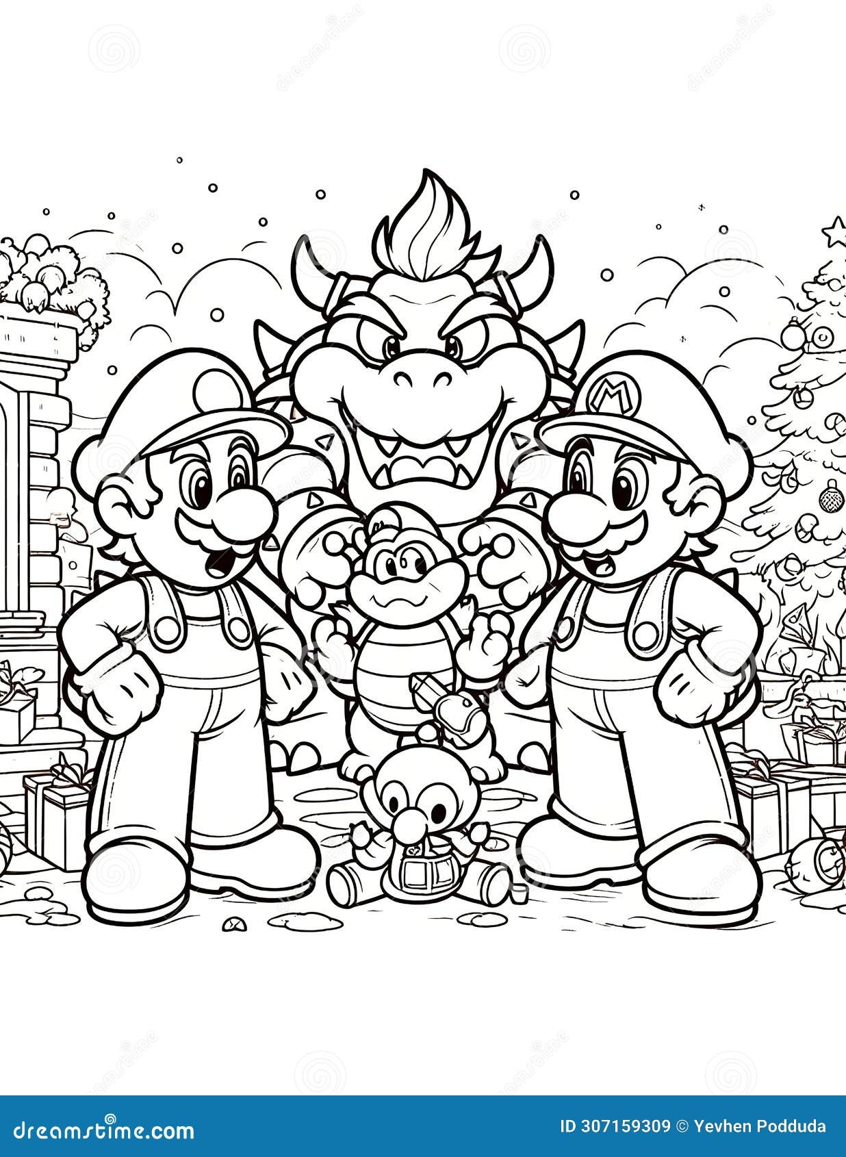 mario and luigi printable coloring pages