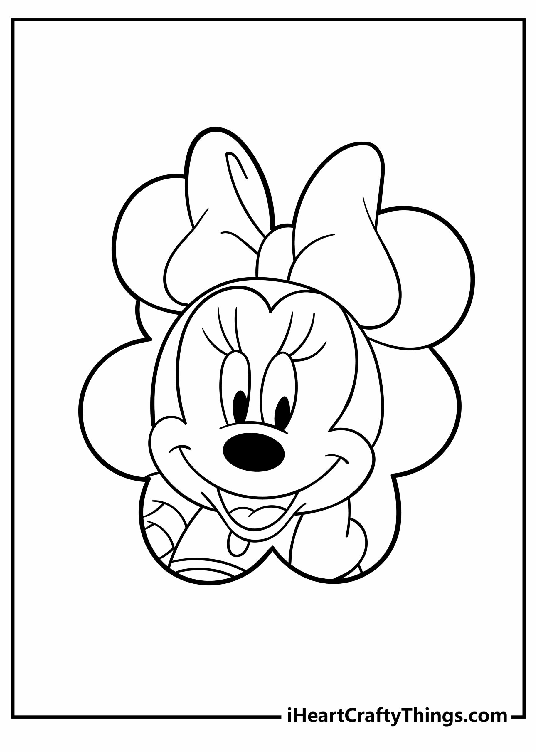 minnie mouse printable coloring pages