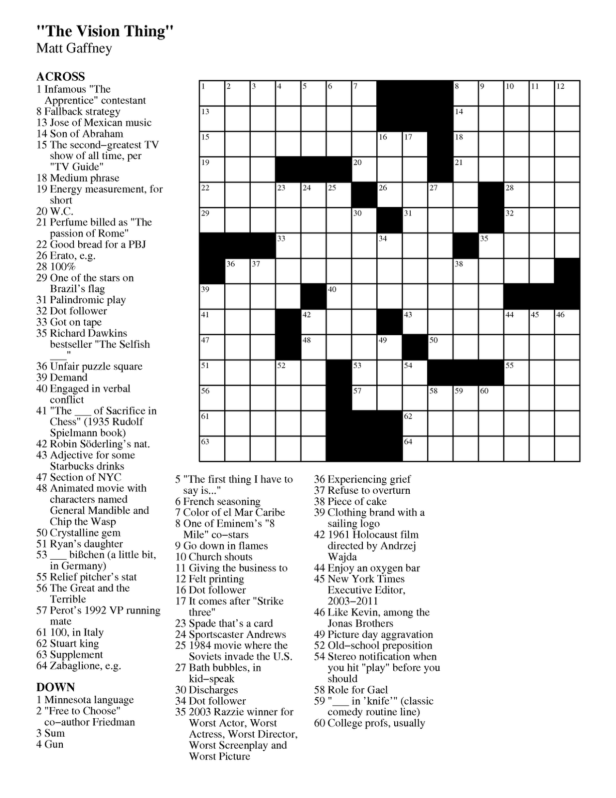 printable crossword puzzles mirroreyes