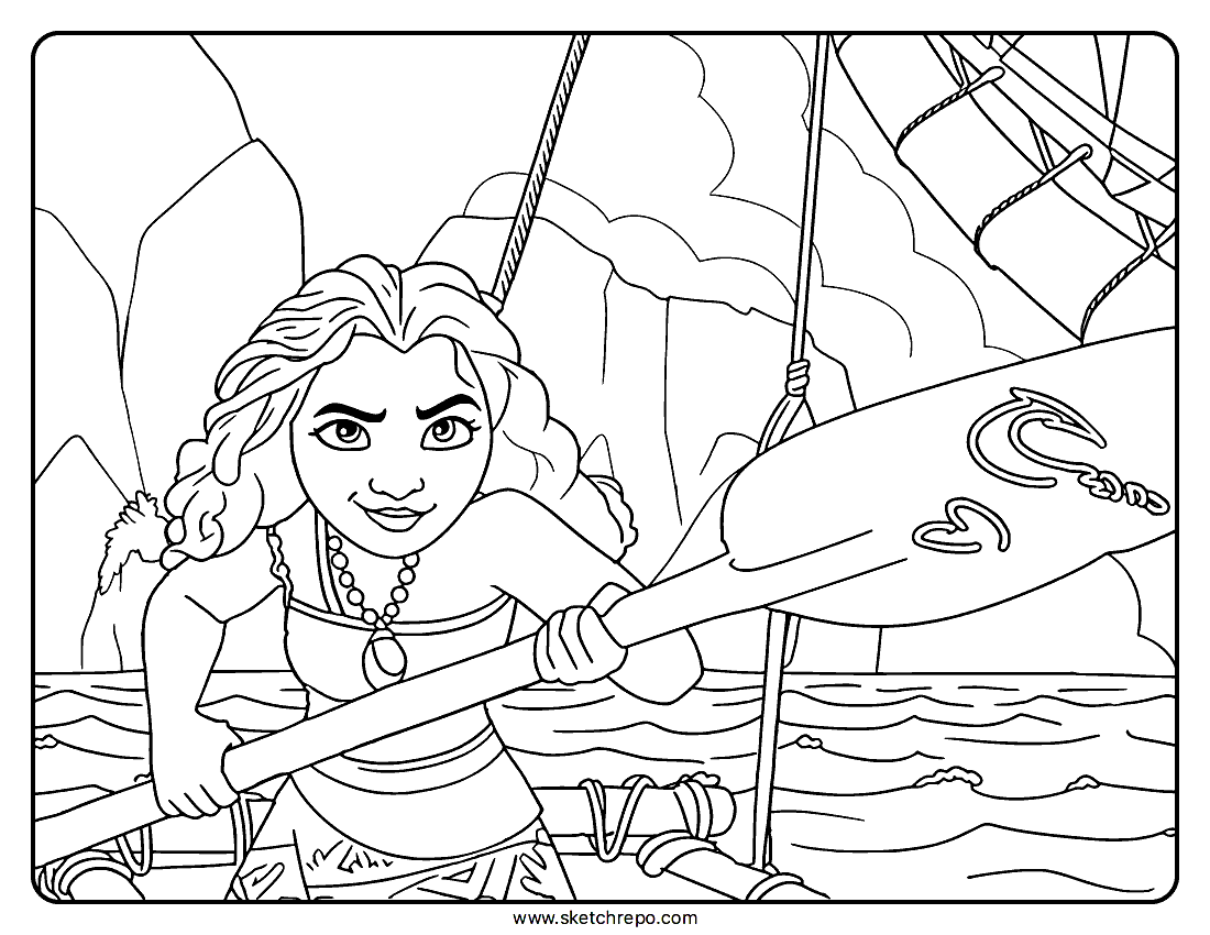 Moana 2 Coloring Pages Sketch Repo