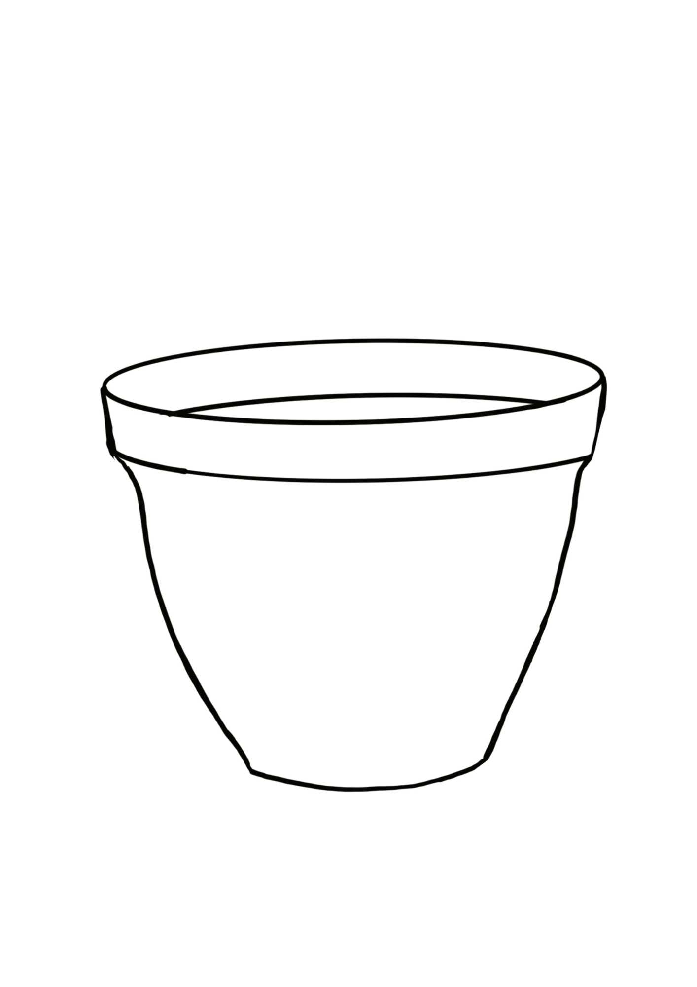 flower pot template printable