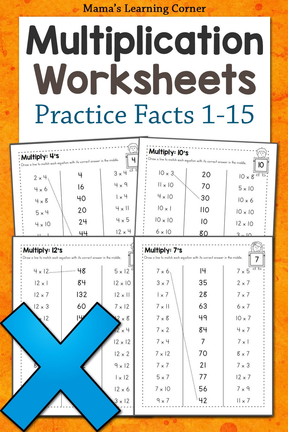 printable multiplication facts worksheets