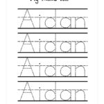 Name Trace Worksheet DIGITAL FILE Printable For Pre Schoolers kindergarteners Etsy
