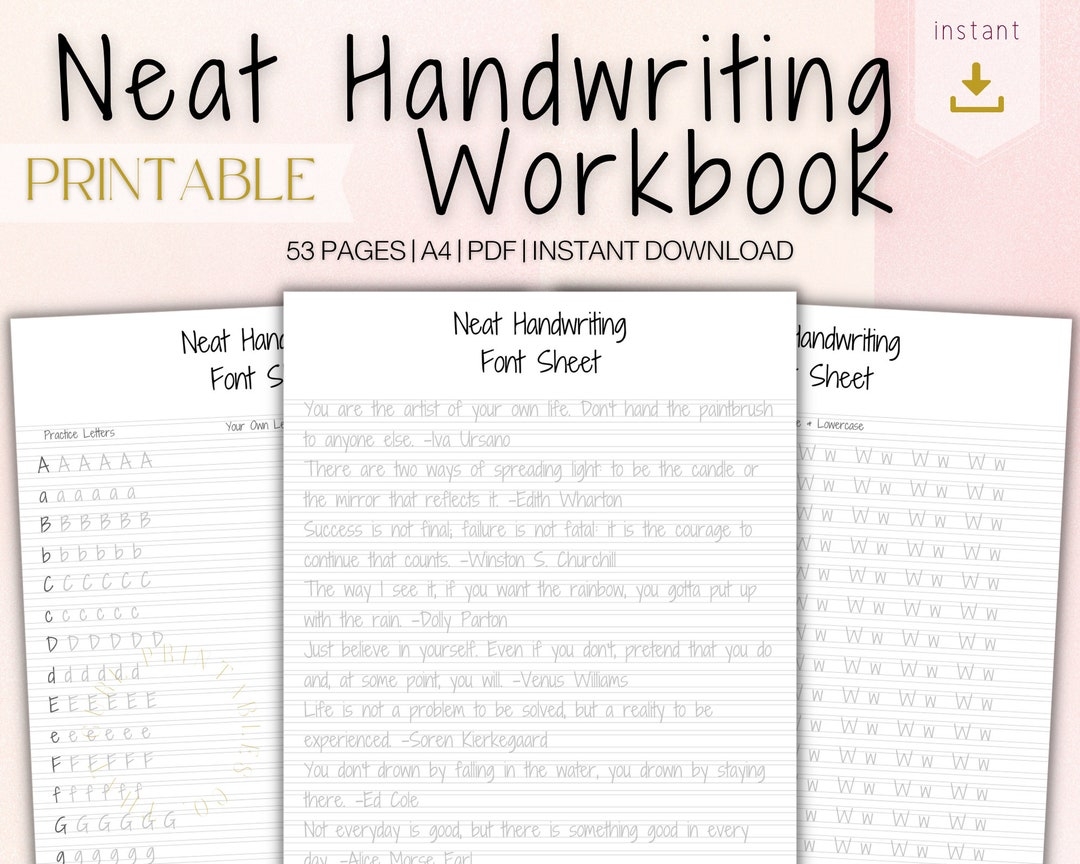 printable handwriting practice worksheets