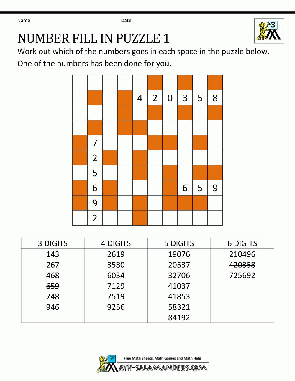 number find puzzles printable number find puzzles printable