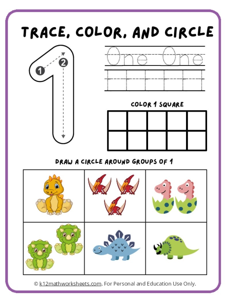 free printable number tracing worksheets