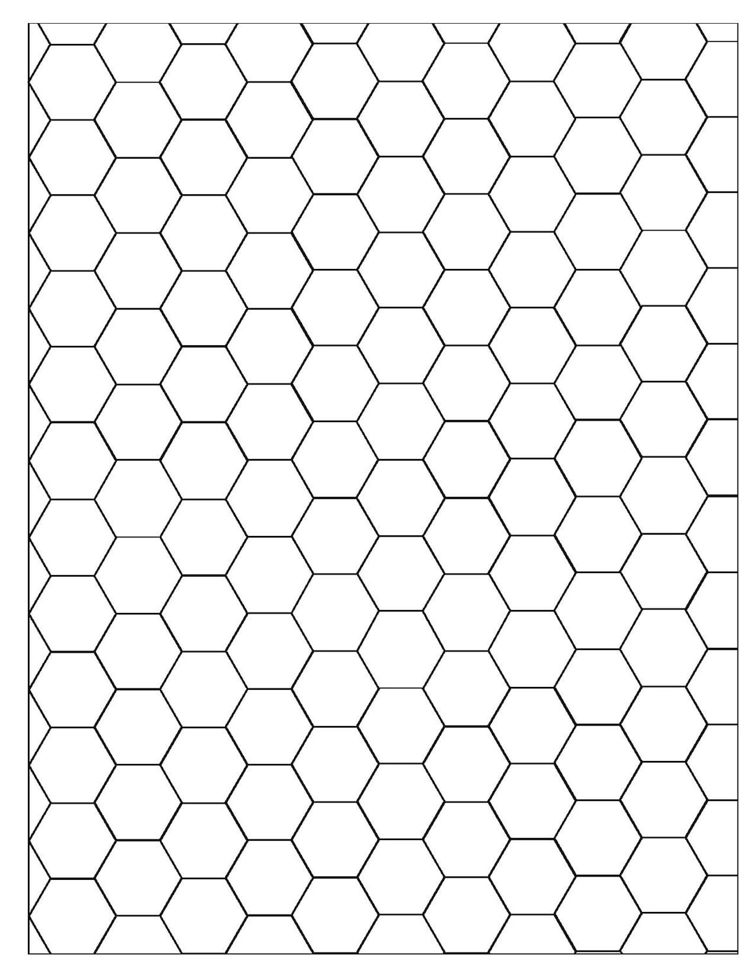 hex paper printable