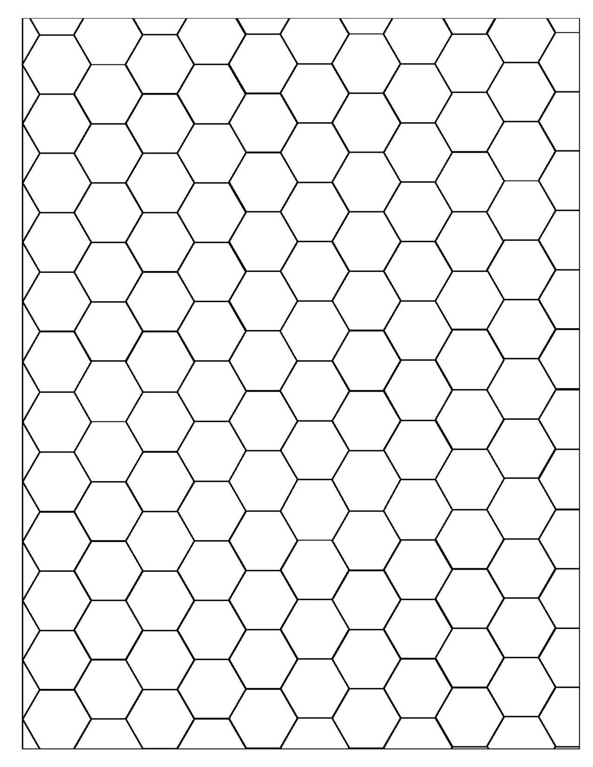 hexagonal graph paper printable