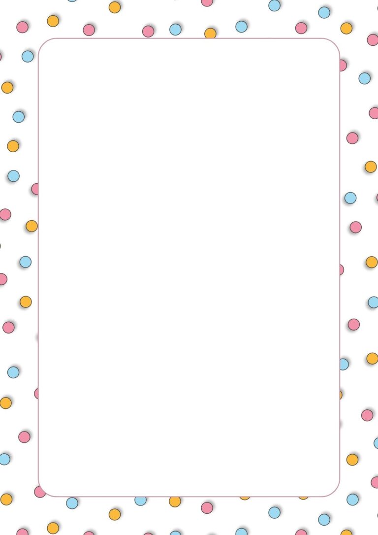 Page 12 Free Printable Page Border Templates You Can Customize Canva