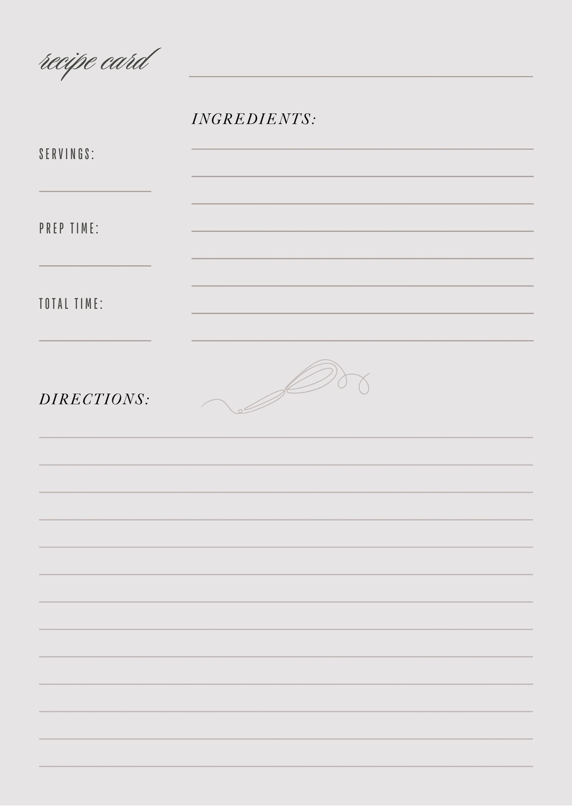 Page 5 Free Custom Printable Recipe Card Templates Online Canva