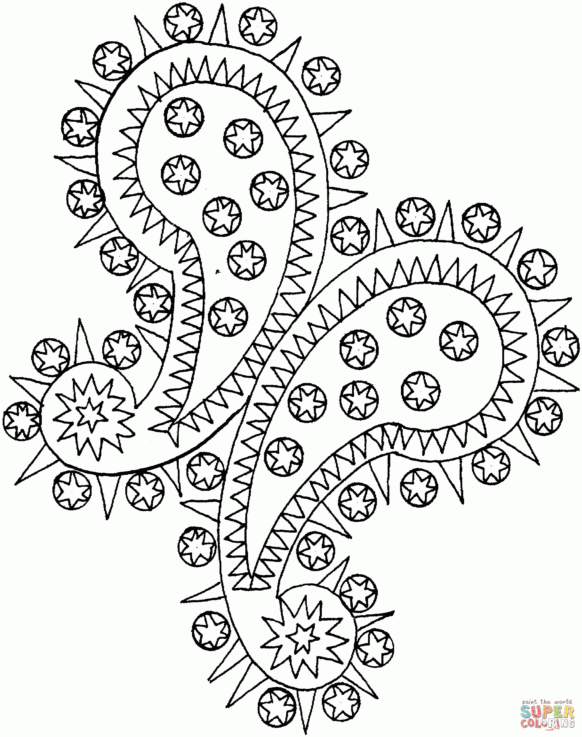 Paisley Patterns To Colour 598097