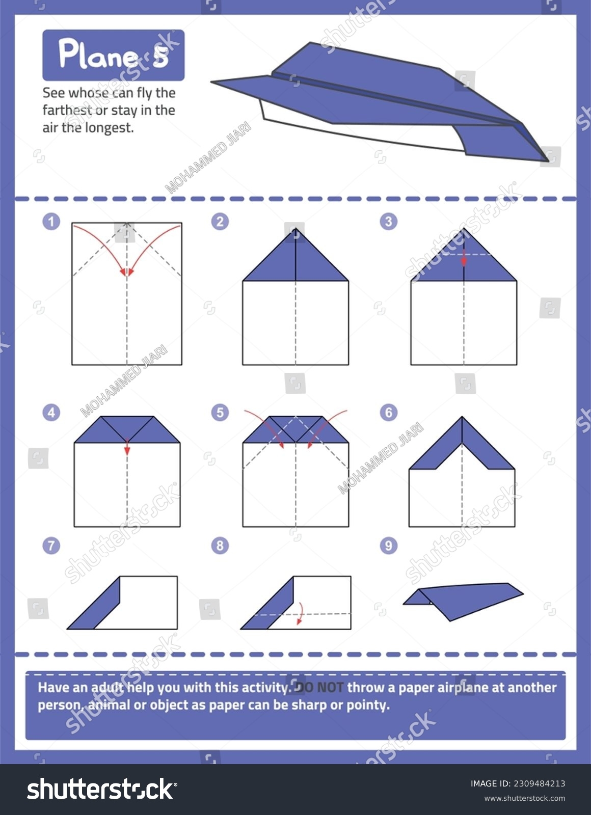 paper aeroplane instructions printable