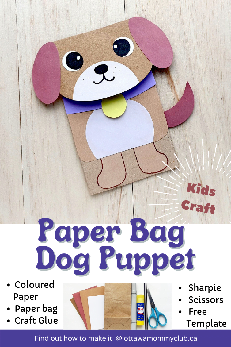 Paper Bag Dog Puppet With Free Template Ottawa Mommy Club Paper Bag Dog Puppet With Free Template Ottawa Mommy Club