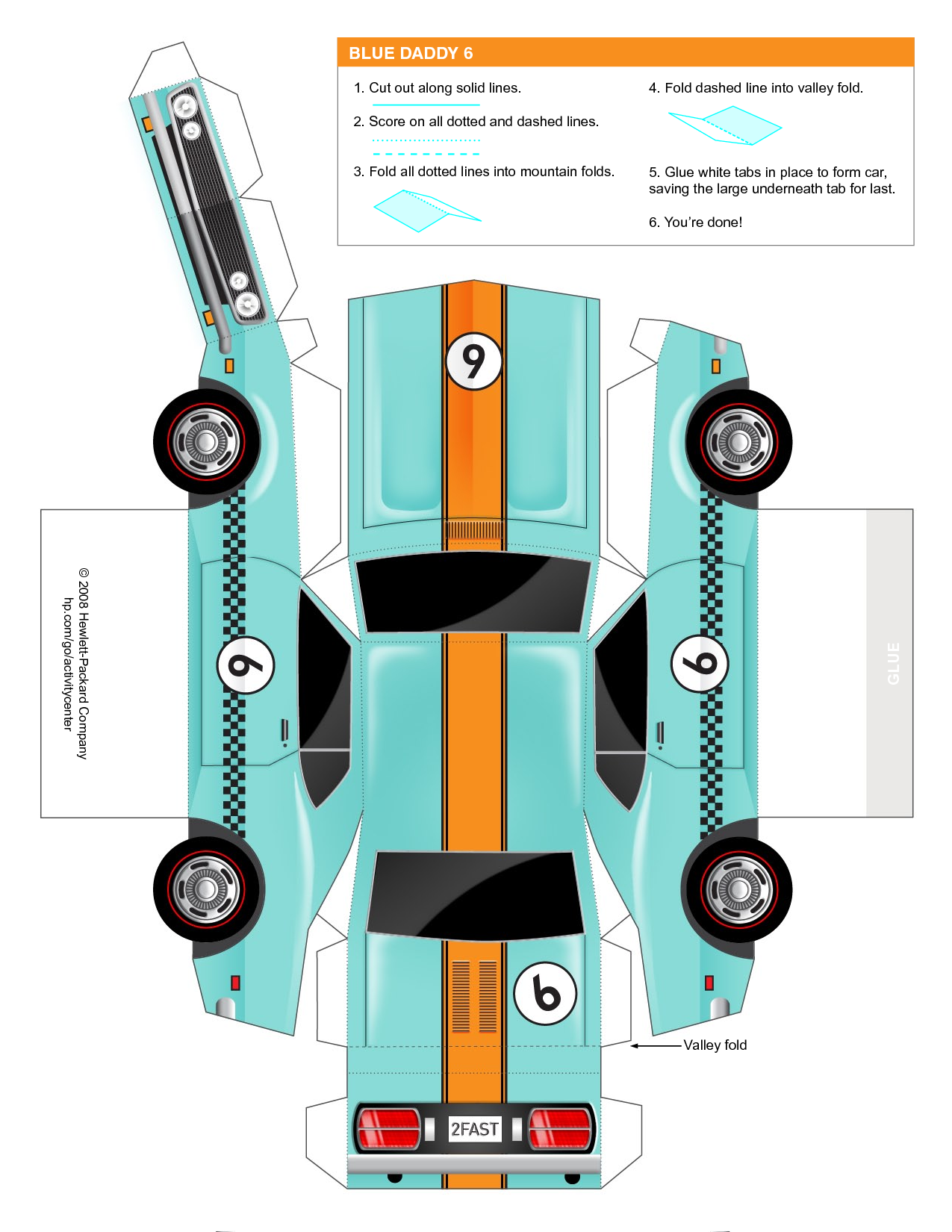 Paper Cars 12 Free PDF Printables Printablee