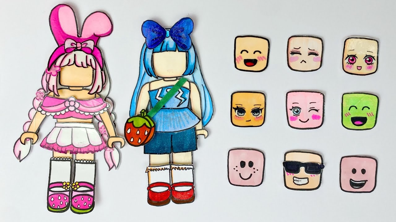 Paper DIY Roblox Paper Dolls Outfit Play Book How To Make Paper Doll YouTube