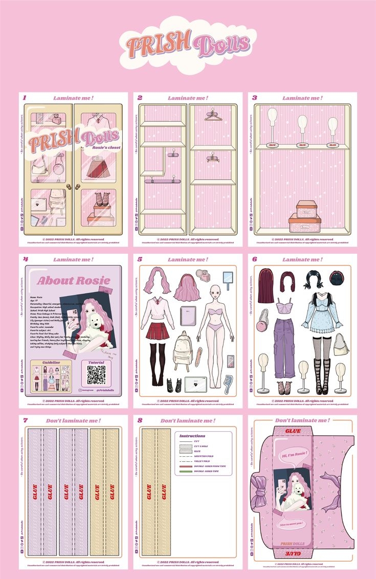 Paper Dolls Template Printable By Prish Dolls