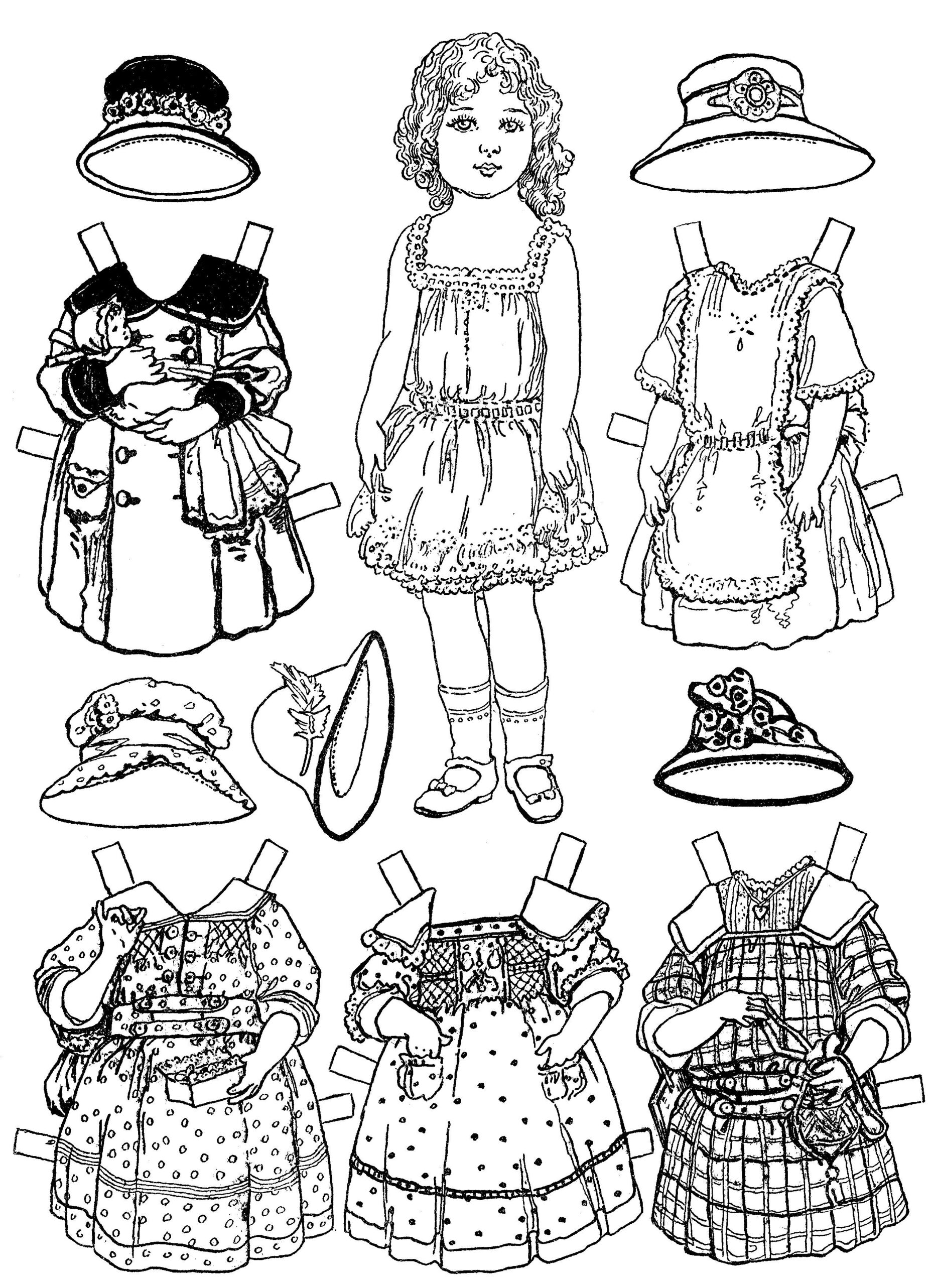 Paper Dolls To Color And Print Hotsell